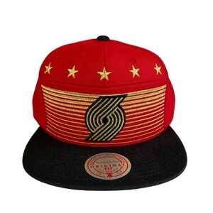 Portland Trail Blazers Mitchell & Ness The Champ Adjustable Snapback Hat